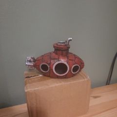 submarine fish tank ornament