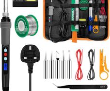 Soldering Iron Kit 80W LED Adjustable Temperature