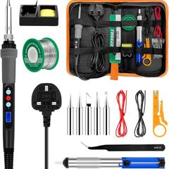 Soldering Iron Kit 80W LED Adjustable Temperature