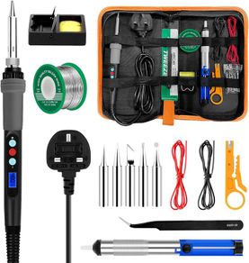 Soldering Iron Kit 80W LED Adjustable Temperature