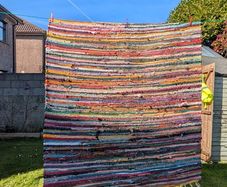 Colourful Rug / Boho Rag Style  140x215 cm