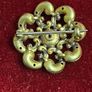 14kt gold pin wheel brooch Image 6