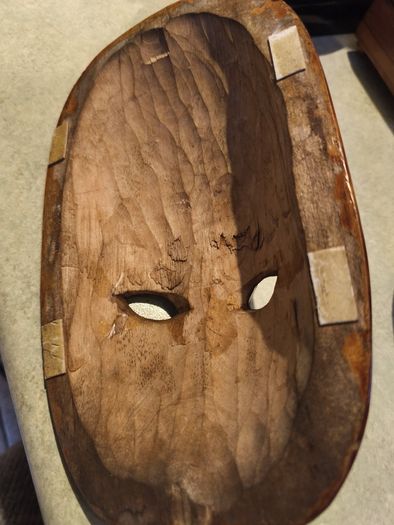 Vintage Wood Carved Fijian Tiki Mask Sea Turtle Theme Wall Hanging. Fiji Folk Art South Pacific Decor Wall Art.