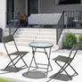 Folding Rattan Bistro Set Image 9