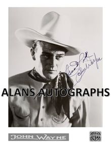 John Wayne Autograph