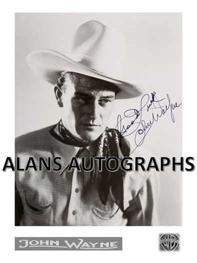 John Wayne Autograph