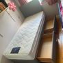Brand New Stylist Single Divan Beds With Optional Drawers And Tufted Sprung Memory Foam Mattresses Instock Image 3