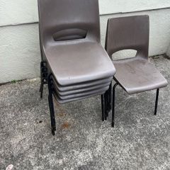40 philipipus potter vintage stacking chairs. Will sell separately