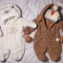 Gorgeously Sweet Cosy Bear One Piece Cute Pramsuit Newborn 0+
