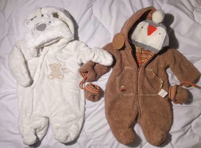 Gorgeously Sweet Cosy Bear One Piece Cute Pramsuit Newborn 0+
