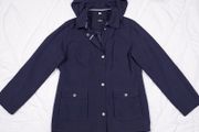 David Barry Navy Blue Hooded Casual Raincoat Jacket 14UK/42EU