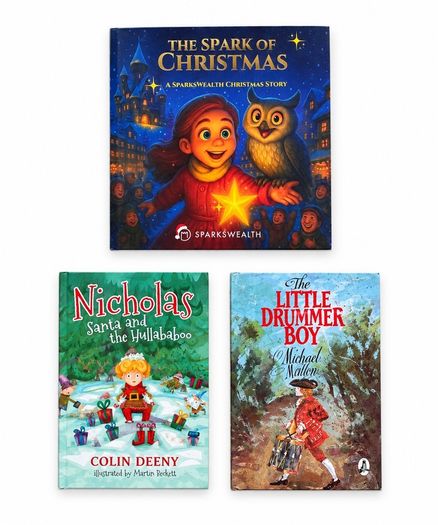 Bundle of 8 Children's Christmas Books - Picture & Story Books (Includes Sparkswealth)