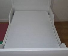 IKEA SUNDVIK Extendable Children's Bed plus IKEA OMSINT Pocket Sprung Mattress