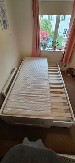 FREE IKEA BRIMNES Day Bed with 2 Mattresses, Excellent Condition