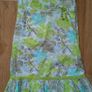 Green Flowery Dress.  Age 8-9 Image 3