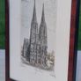 Original etching of Cologne Cathedral by Richard Adler Image 3