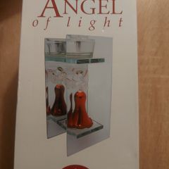 Glass Angel T-Light Candle Holder
