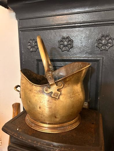 brass coal bucket