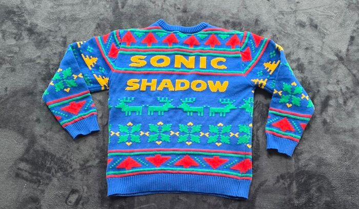 Sonic The Hedgehog Kids Christmas Sweater 4/5 Years