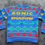 Sonic The Hedgehog Kids Christmas Sweater 4/5 Years Image 3