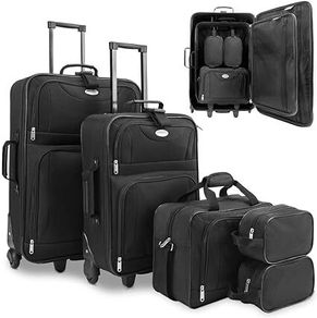4 piece luggage set Suitcase Baggage Luggage - Storable in each other!