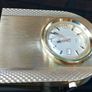 Vintage Solid Brass Desk Clock Image 4