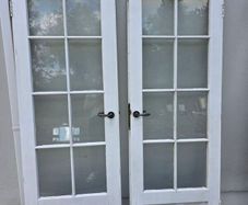 Internal wooden glass doors