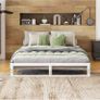 King Size Bed Frame,Metal Platform Low Bed Frame King Size Bed Base with Steel Slats,5ft Floor BedKing Beds,Mattress Foundation,No Box Spring Needed,Noise Free,Easy Assembly,White Image 7