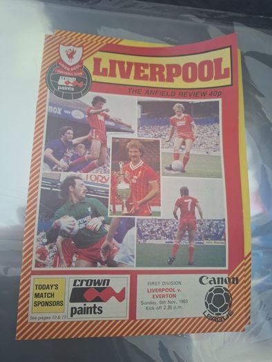 Liverpool programmes.  Selections detailed below