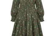 Brand New GRACE KARIN Girls' A-Line Floral Dress Long Sleeve Pockets Autumn