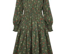 Brand New GRACE KARIN Girls' A-Line Floral Dress Long Sleeve Pockets Autumn