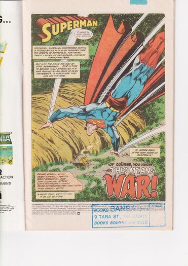 Superman #27 This Means War 1981 Dc Comic