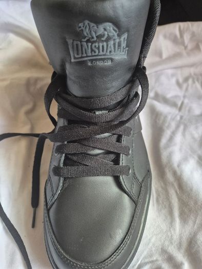 New Lonsdale Black High-Top Trainers