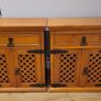 2 Mexican Pine Bedside Cabinets Image 2