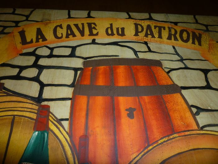 Wine rack Wooden Storage Box Crate Hand Painted. Vintage