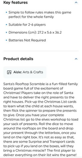 Santa's Rooftop Scramble -Christmas Board Game - Xmas