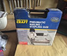 Power Craft Pneumatic Nailer Stapler  Boxed