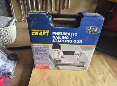 Power Craft Pneumatic Nailer Stapler  Boxed