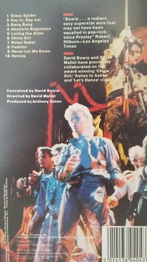 David Bowie: The Glass Spider  Tour Part 1 Vhs Pal Video Tape (RARE)