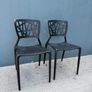 Set of 4 Black Modern Plastic Dining/ Stacking Chairs Image 9