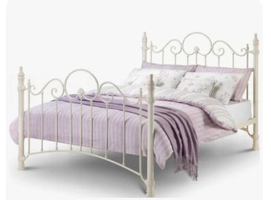 King size iron bed frame & memory foam mattresses