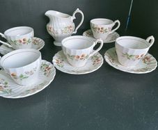 Rare "Strawberry Festival" by Myott  Coffee Set