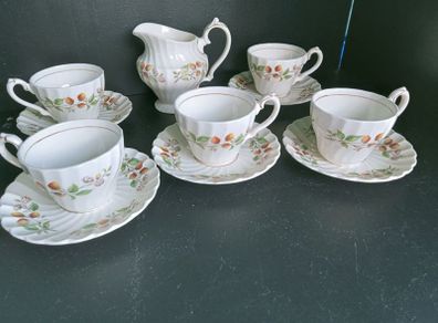 Rare "Strawberry Festival" by Myott  Coffee Set