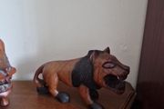 wooden lions