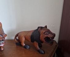 wooden lions