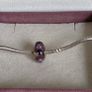 Pandora purple ladybug murano glass charm in great condition Image 3