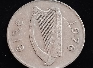 Ireland - 1976 - 10 Pence - ERROR - Salmon - KM.23 - [290]