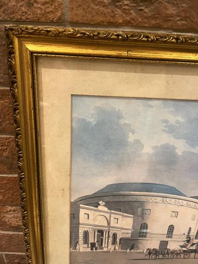 Old print in frame