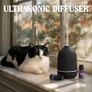 Essential Oil Diffuser, 100ml Ultrasonic Aroma Diffuser for Essential Oil with Auto Shut-Off, 7 Colour LED Lights, Cool Mist Humidifier for Home, Office, Bedroom, Black Image 5