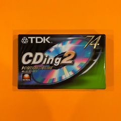 TDK CDing2 74 Black Chrome Cassette Tape Brand New Sealed